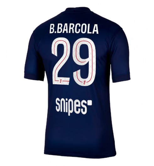 Paris Saint-Germain Bradley Barcola #29 Hjemmedrakt 2025-26 Korte ermer Paris Saint-Germain Bradley Barcola #29 Hjemmedrakt 2025-26 Korte ermer